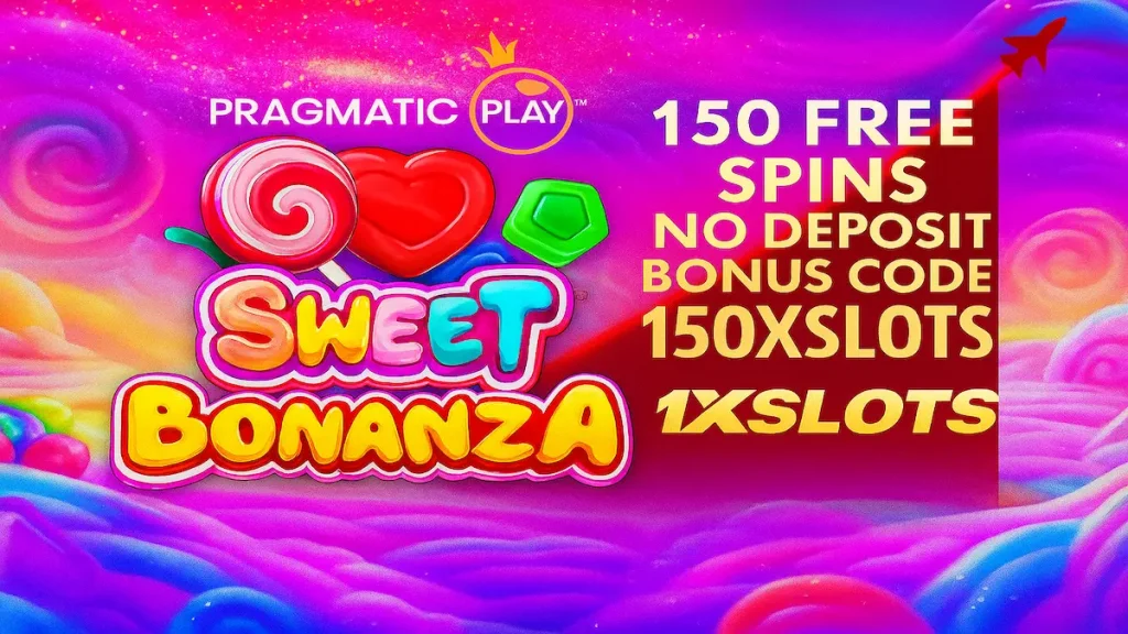 Promo image for 1xSLOTS 150-spins no-deposit bonus