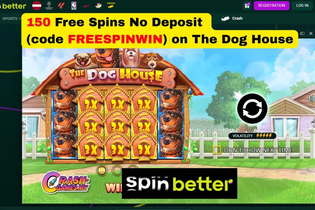 SpinBetter casino review for crash game players with 150 free spins no deposit bonus